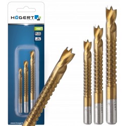 HOGERT WIERTŁA ZESTAW 3 SZT 5.6.8 MM DO DREWNA I TWORZYWA STAL HSS HT6D336