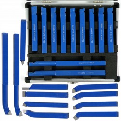 ZESTAW NOŻY TOKARSKICH STALOWYCH 10x10mm 11 SZTUK NÓŻ TOKARSKI 10882