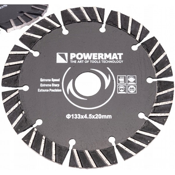 TARCZA DIAMENTOWA DO BRUZDOWNICY PIŁA 133 MM BETON PM-TDB-133x4,5x20 PM1009