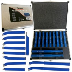 ZESTAW NOŻY TOKARSKICH STALOWYCH 12x12mm 11 SZTUK NÓŻ TOKARSKI 10883
