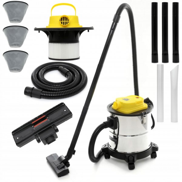 KRAFT&DELE ODKURZACZ PRZEMYSŁOWY DO POPIOŁU MOCNY 1650W FILTRY ZESTAW KD489