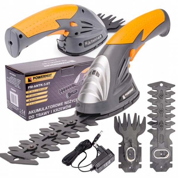 POWERMAT NOŻYCE AKUMULATOROWE 1,5Ah 3,6V 2w1 DO TRAWY KRZEWÓW PM-ANTK-3.6T POWERMAT NOŻYCE AKUMULATOROWE 1,5Ah 3,6V 2w1 DO TRAWY KRZEWÓW PM-ANTK-3.6T