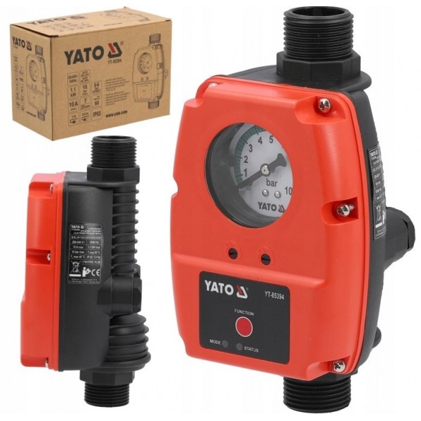 YATO ELEKTRONICZNY WYŁĄCZNIK CIŚNIENIOWY DO POMP PC-59 1100W 10 BAR YT85394 YATO ELEKTRONICZNY WYŁĄCZNIK CIŚNIENIOWY DO POMP PC-59 1100W 10 BAR YT85394