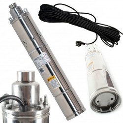 POMPA GŁĘBINOWA ŚRUBOWA DO WODY STUDNI 550W 100M 1.2 m3/h KABEL 10m KD1701