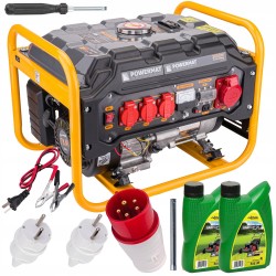 AGREGAT PRĄDOTWÓRCZY GENERATOR 3000W 230V 12V 400V AGR-3000MNS + 2x 0,6L