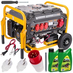 AGREGAT PRĄDOTWÓRCZY 7KM 230V/400V 3000W ELEKTRYCZNY ROZRUCH + 2x OLEJ 0,6L