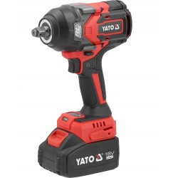 YATO KLUCZ UDAROWY BEZSZCZOTKOWY AKUMULATOROWY 18V 1/2'' 1200NM 4Ah ADAPTER
