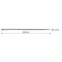 NEO OPASKI ZACISKOWE OGRODOWE 2,5 x 200mm ODPORNE 50 sztuk ZIELONE 15-977