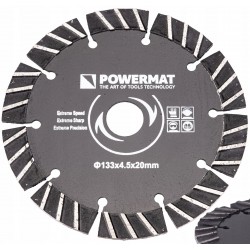 TARCZA DIAMENTOWA DO BRUZDOWNICY PIŁA 133 MM BETON PM-TDB-133x4,5x20 PM1009