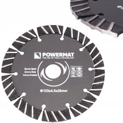 TARCZA DIAMENTOWA DO BRUZDOWNICY PIŁA 133 MM BETON PM-TDB-133x4,5x20 PM1009