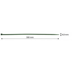 NEO OPASKI ZACISKOWE OGRODOWE 4,8 X 300MM ODPORNE 50 sztuk ZIELONE 15-973