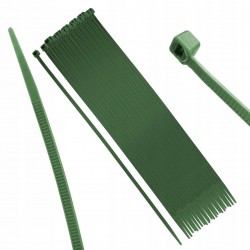 NEO OPASKI ZACISKOWE OGRODOWE 4,8 X 300MM ODPORNE 50 sztuk ZIELONE 15-973