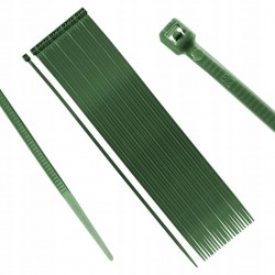 NEO OPASKI ZACISKOWE OGRODOWE 2,5 x 200mm ODPORNE 50 sztuk ZIELONE 15-977