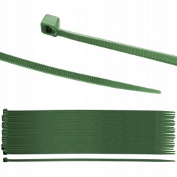 NEO OPASKI ZACISKOWE OGRODOWE 4,8 X 300MM ODPORNE 50 sztuk ZIELONE 15-973