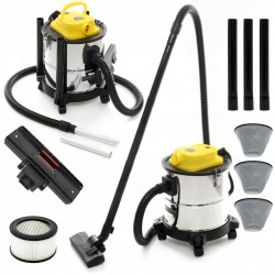 KRAFT&DELE ODKURZACZ PRZEMYSŁOWY DO POPIOŁU MOCNY 1650W FILTRY ZESTAW KD489