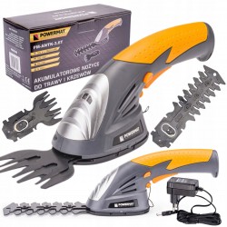 POWERMAT NOŻYCE AKUMULATOROWE 1,5Ah 3,6V 2w1 DO TRAWY KRZEWÓW PM-ANTK-3.6T