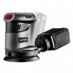 GRAPHITE SZLIFIERKA MIMOŚRODOWA STOPA 125 MM +6Ah AKUMULATOR E+ 18V 58G014
