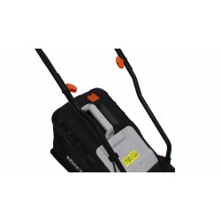 KOSIARKA AKUMULATOROWA ELEKTRYCZNA 21V DO TRAWY +4Ah 32L 25-65mm REGULACJA