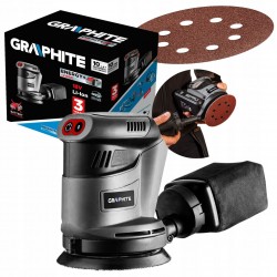 GRAPHITE SZLIFIERKA MIMOŚRODOWA AKUMULATOROWA E+ 18V STOPA 125 MM 58G014