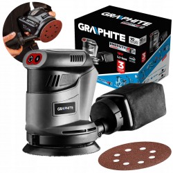 GRAPHITE SZLIFIERKA MIMOŚRODOWA AKUMULATOROWA E+ 18V STOPA 125 MM 58G014