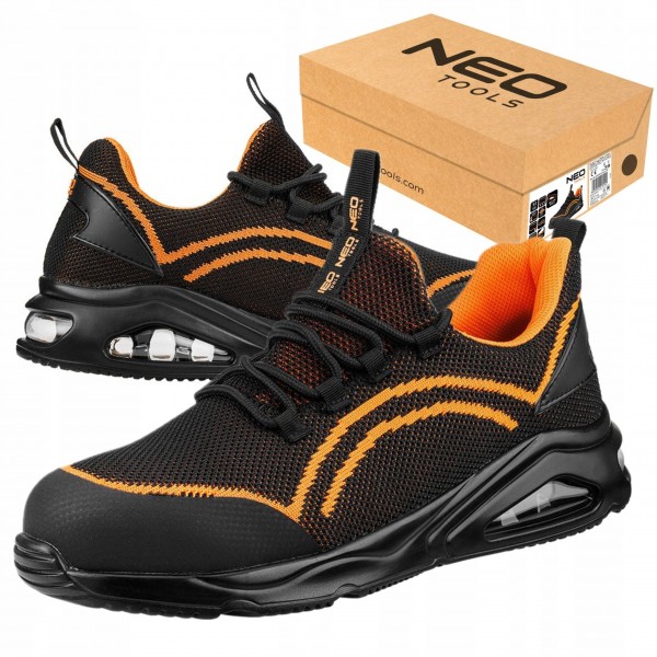 NEO PÓŁBUTY ROBOCZE S1 SR NEO AIR STALOWY PODNOSEK BUTY POMARAŃCZOWE r. 42 NEO PÓŁBUTY ROBOCZE S1 SR NEO AIR STALOWY PODNOSEK BUTY POMARAŃCZOWE r. 42