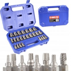 ZESTAW WYKRĘTAKÓW DO USZKODZONYCH ŚRUB WEWNĘTRZNYCH 25SZT 1/8" -7/8 M58661