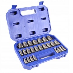 ZESTAW WYKRĘTAKÓW DO USZKODZONYCH ŚRUB WEWNĘTRZNYCH 25SZT 1/8" -7/8 M58661