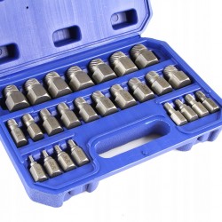 ZESTAW WYKRĘTAKÓW DO USZKODZONYCH ŚRUB WEWNĘTRZNYCH 25SZT 1/8" -7/8 M58661