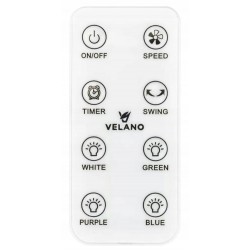 VELANO WENTYLATOR BEZŁOPATKOWY 60W LED OSCYLACJA REGULACJA PILOT VELWEB0001