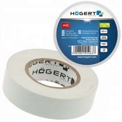 HOGERT TASMA IZOLACYJNA PVC BIAŁA 20m 0,13x19mm WATERPROOF HT1P285