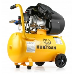 HURAGAN KOMPRESOR OLEJOWY SPRĘŻARKA 3kW V2 ODWADNIACZ 440l/min ZBIORNIK 50L