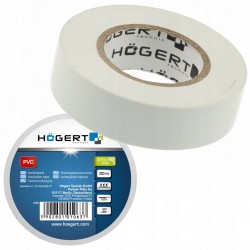 HOGERT TASMA IZOLACYJNA PVC BIAŁA 20m 0,13x19mm WATERPROOF HT1P285