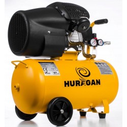 HURAGAN KOMPRESOR OLEJOWY SPRĘŻARKA 3kW V2 ODWADNIACZ 440l/min ZBIORNIK 50L