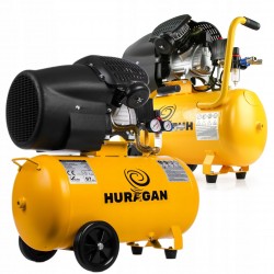 HURAGAN KOMPRESOR OLEJOWY SPRĘŻARKA 3kW V2 ODWADNIACZ 440l/min ZBIORNIK 50L