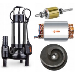 POMPA PROFESSIONAL IBO WQ 1500 DO BRUDNEJ WODY Z PŁYWAKIEM 230V
