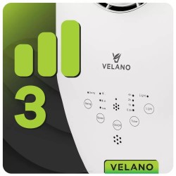 VELANO WENTYLATOR BEZŁOPATKOWY 60W LED OSCYLACJA REGULACJA PILOT VELWEB0001