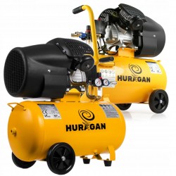HURAGAN KOMPRESOR OLEJOWY SPRĘŻARKA 3kW V2 ODWADNIACZ 440l/min ZBIORNIK 50L