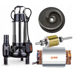 POMPA PROFESSIONAL IBO WQ 1500 DO BRUDNEJ WODY Z PŁYWAKIEM 230V
