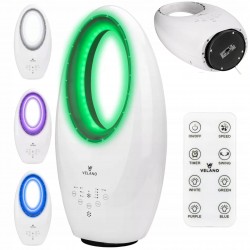 VELANO WENTYLATOR BEZŁOPATKOWY 60W LED OSCYLACJA REGULACJA PILOT VELWEB0001