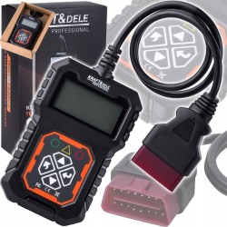 KRAFT&DELE PROFESJONALNY SKANER MIERNIK TESTER DIAGNOSTYCZNY OBDII LCD 5670