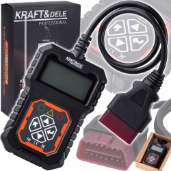 KRAFT&DELE PROFESJONALNY SKANER MIERNIK TESTER DIAGNOSTYCZNY OBDII LCD 5670