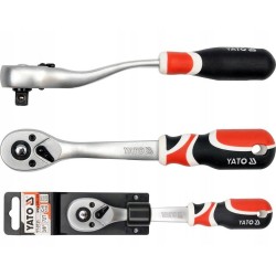 YATO GRZECHOTKA WYGIĘTA DO NASADEK 3/8 " STAL CRV 200MM MOCNA YT-0731