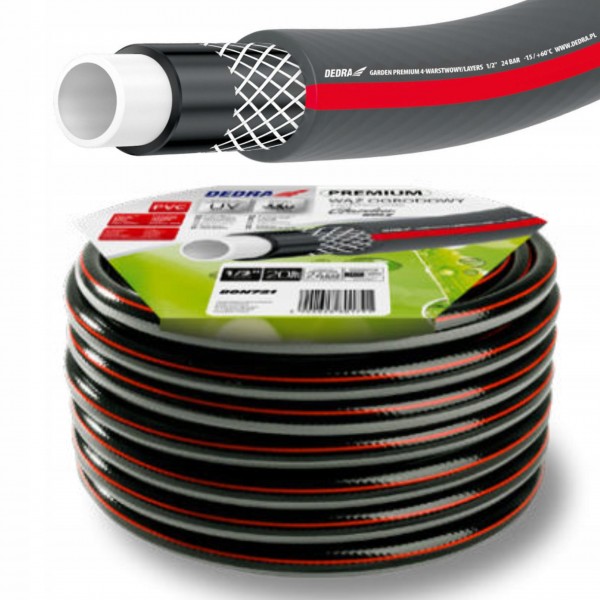WĄŻ OGRODOWY PREMIUM 24BAR DEDRA 4-WARSTW 3/4" 20M WĄŻ OGRODOWY PREMIUM 24BAR DEDRA 4-WARSTW 3/4" 20M
