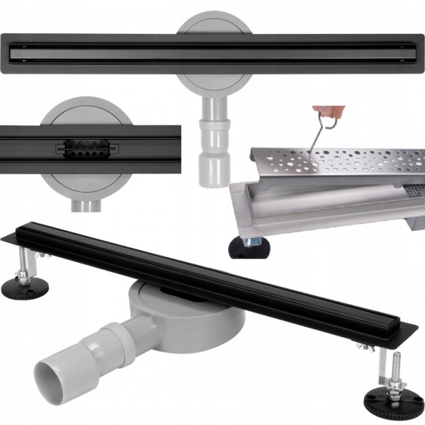 FALA ODPŁYW LINIOWY SLIM BLACK 60 CM 71636 FALA ODPŁYW LINIOWY SLIM BLACK 60 CM 71636