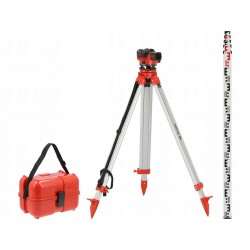 YATO ZESTAW NIWELATOR BUDOWLANY GEODEZYJNY 100m 32X IP54 + 5M ŁATA + STATYW