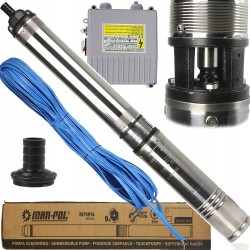 POMPA GŁĘBINOWA OGRODOWA 4QJD 0,75kW + CONTROL BOX + KABEL 35m M79914