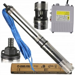 POMPA GŁĘBINOWA OGRODOWA 4QJD 0,75kW + CONTROL BOX + KABEL 35m M79914