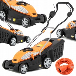 HANDY MOCNA KOSIARKA ELEKTRYCZNA DO TRAWY 1600W NÓŻ 38CM 45L 14KG REGULACJA