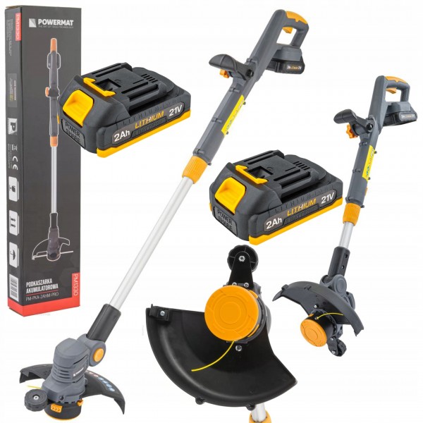 POWERMAT PODKASZARKA 23cm TELESPOKOWA+ 2x2Ah AKUMULATOR 21V PM-PKA-2AHM-PRO POWERMAT PODKASZARKA 23cm TELESPOKOWA+ 2x2Ah AKUMULATOR 21V PM-PKA-2AHM-PRO