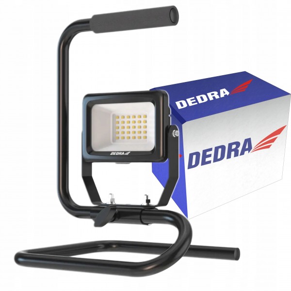 DEDRA LAMPA WARSZTATOWA LED STOJAK REFLEKTOR PRZENOŚNY BUDOWLANA 20W DEDRA LAMPA WARSZTATOWA LED STOJAK REFLEKTOR PRZENOŚNY BUDOWLANA 20W